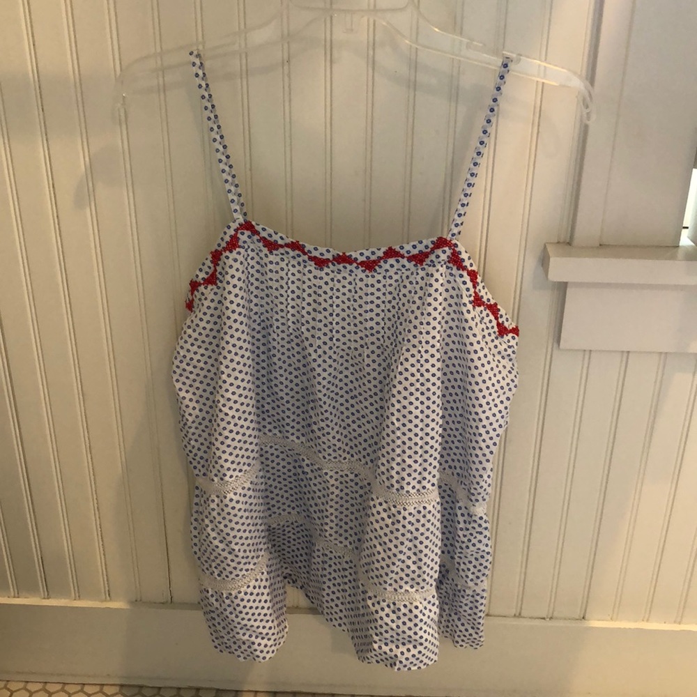 Lucky Brand embroidered tank